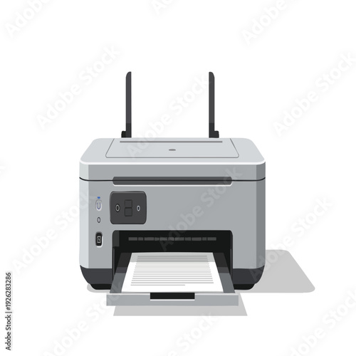 Modern Wireless Color Printer for Home and Office Use