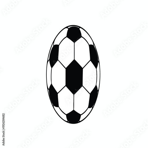 Stylish Soccer Ball with Classic Black and White Pattern for Sports and Recreation