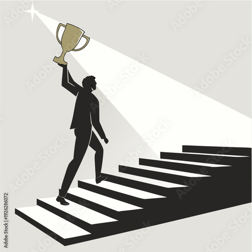 Stairway to Success: Reaching for the Stars.

