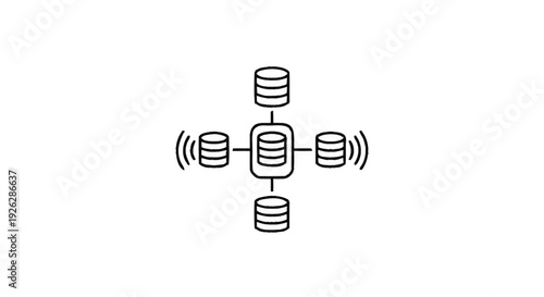 Centralized Database System with Connected Data Storage Units.