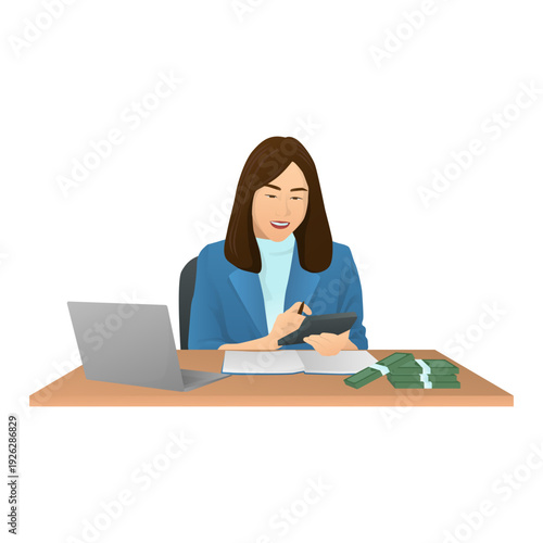 Business Accountant Illustration