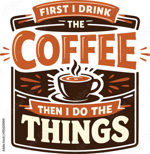 Morning ritual: A steaming cup of coffee placed on a rustic wooden table, ready to kickstart the day.