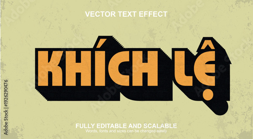 Vector text retro sign fully editable
