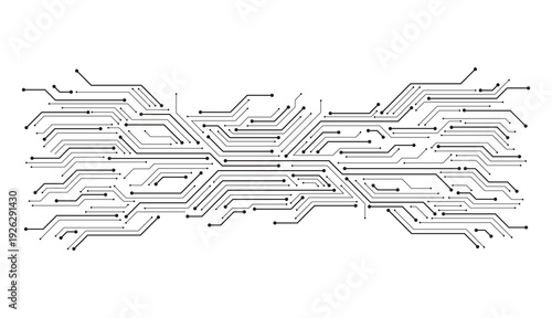 Abstract background with technology circuit board texture. Electronic motherboard illustration. Communication and engineering concept. Vector illustration