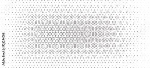 Illustration of hexagons pattern. Geometric abstract background with simple hexagonal elements. Creative idea for medical  technology or science design.