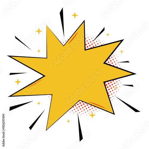 Explosion Comic Chat Bubble