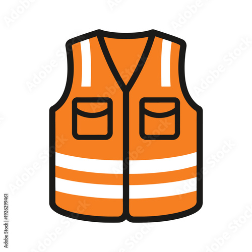 vector illustration of a Vest