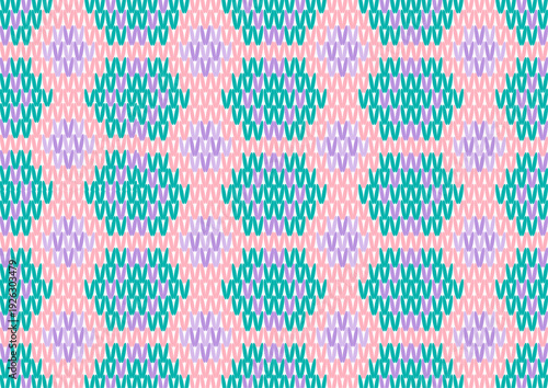 seamless knitted pattern