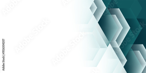 Abstract hexagon shape background. Modern futuristic geometric hexagonal elements. Graphic design. Science and technology concept. Suit for medical, health, banner,