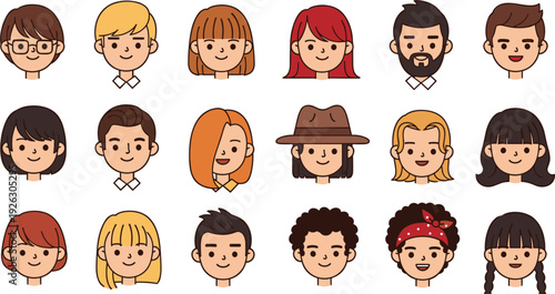 Hand drawn doodle style vector icons of children participating in soccer, tennis, karate, sailing, track and field, and various sports.