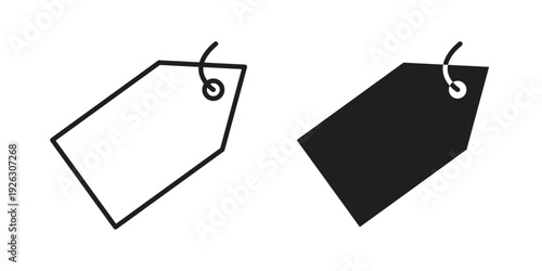 Label icon elements. A modern flat and line icons set