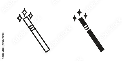 Magic icon elements. A modern flat and line icons set