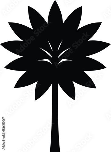 Kalmiopsis Flat Icon Style Silhouette Vector Art Illustration