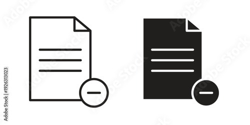 Remove file icon elements. A modern flat and line icons set