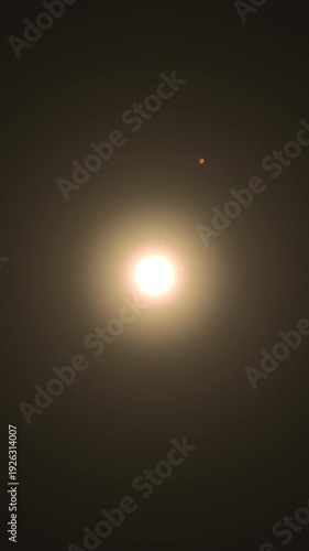 Planet Venus Orbit Around The Sun Vertical