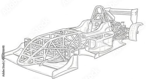 Detailed Architectural Sketch of Building Design.