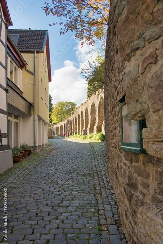 Schöne Altstadt Bad Münstereifel mit Stadtmauer