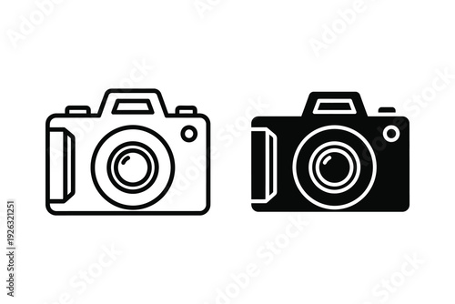 Camera Icon Set: Photography, Snapshot, and Capture Symbol