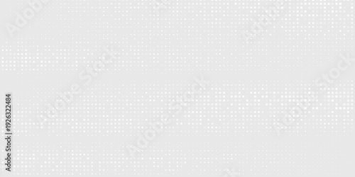 Abstract rectangle dot white gray wave light technology texture background. Abstract big data digital concept art