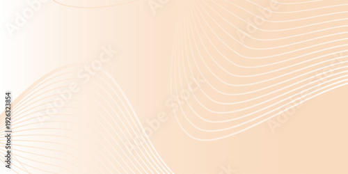 A soft gradient background, background with pastel orange and white colors, background featuring smooth, flowing wave patterns. Minimal abstract gradient wavy line vector background. Eps10