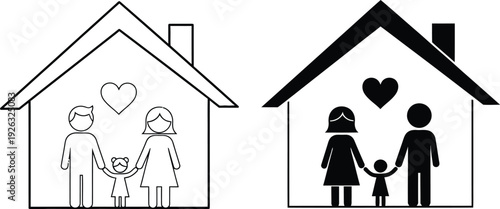 Family love and togetherness in homes