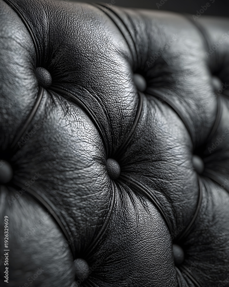 Fototapeta premium Tufted Leather Upholstery
