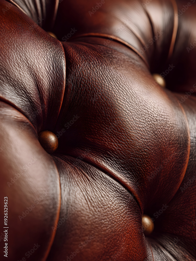 Fototapeta premium Tufted Leather Upholstery