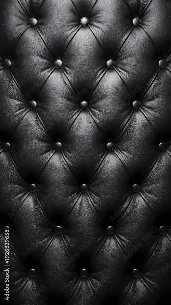 Fototapeta premium Tufted Leather Upholstery