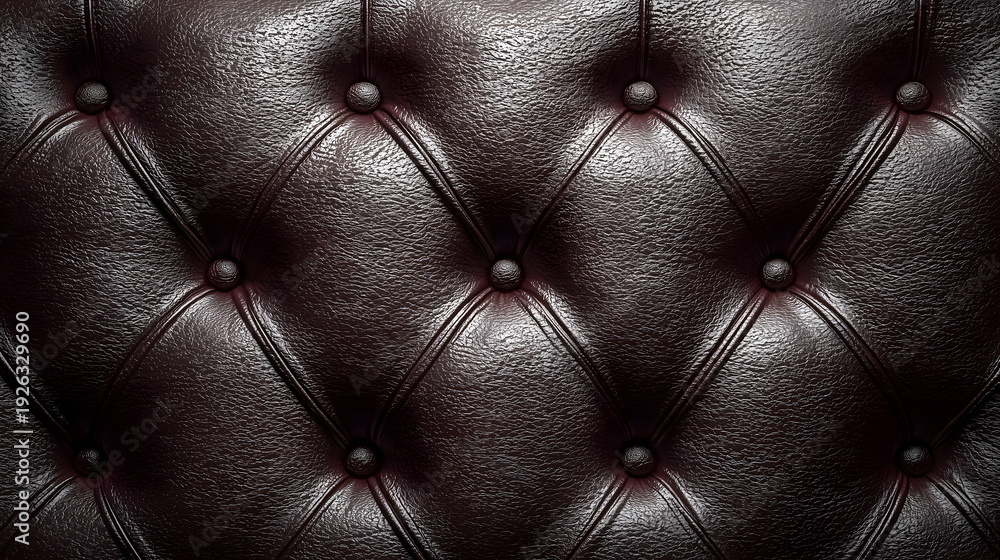 Fototapeta premium Tufted Leather Upholstery