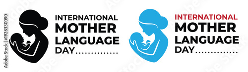 Mother and child celebrating International Mother Language Day. A mother and child celebrate International Mother Language Day with a tender moment, highlighting linguistic diversity and cultural heri