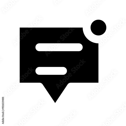 Message Notification Solid Icon