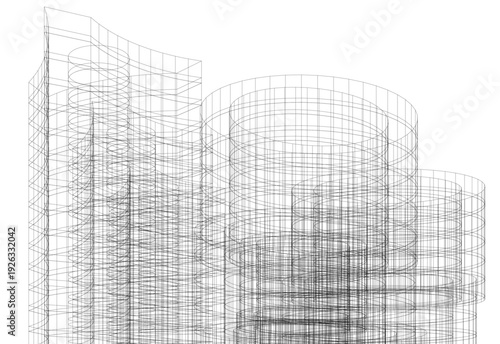 abstract 3d architecture