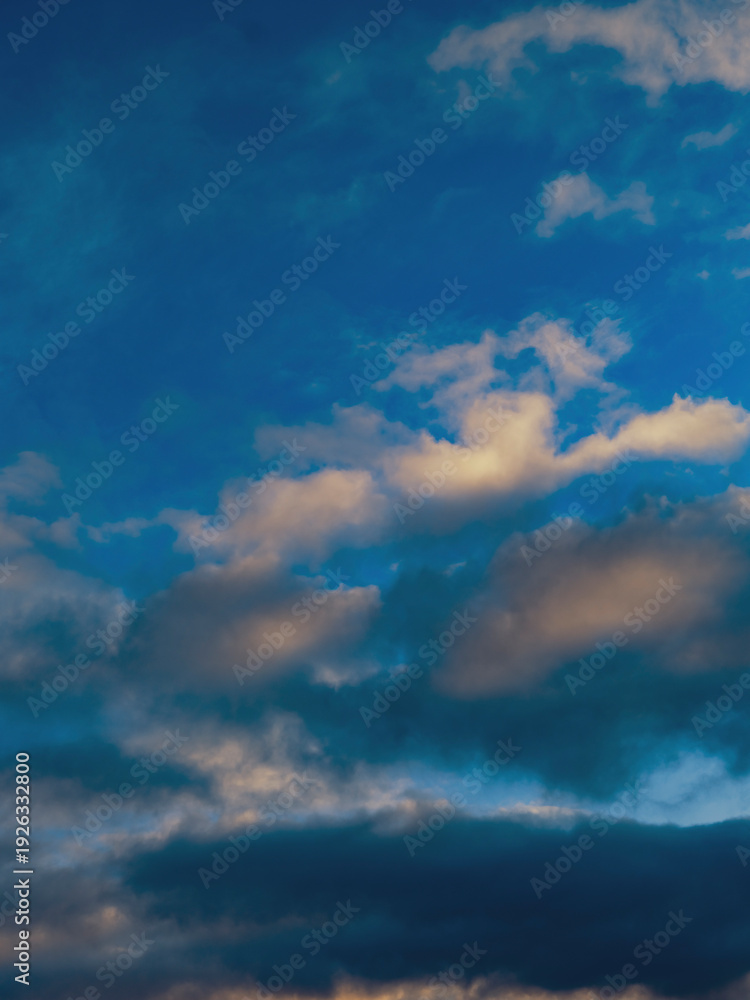 Obraz premium blue sky with clouds