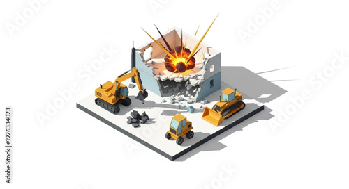 Miniature Cake with Construction Theme.