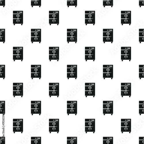 Refrigerator icons creating a minimalist monochrome pattern for kitchen and home decor