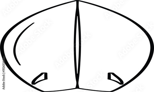 Martial Arts Chest Protector Outline Icon Karate and Taekwondo Body Armor Protective Gear Line Art Vector Illustration