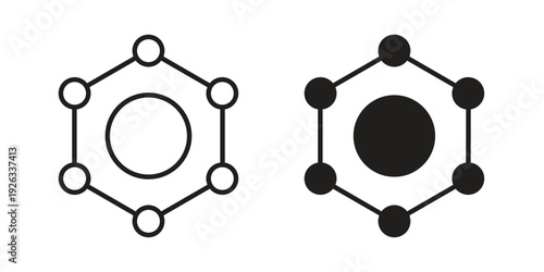 Antioxidant icons with different styles. Vector logo illustration simple design.