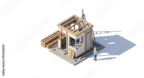 Model House Under Construction.