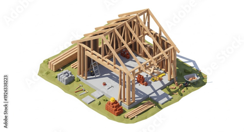 Model House Under Construction.