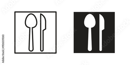 Canteen icons with different styles. Vector logo illustration simple design.