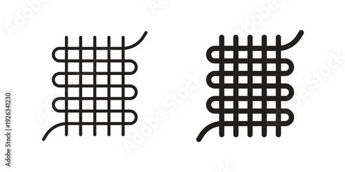 Condenser coil icons with different styles. Vector logo illustration simple design.