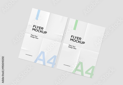 Minimal A4 Flyer Mockup Set