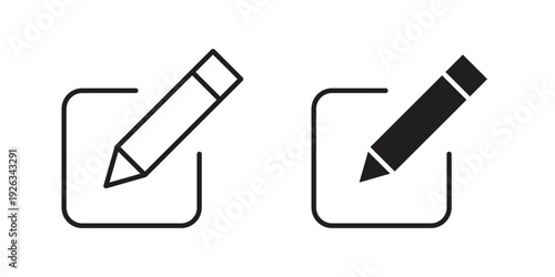 Edit icons with different styles. Vector logo illustration simple design.