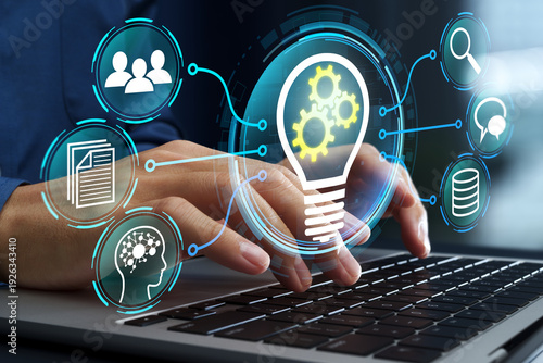 Cuadro en lienzo Knowledge management and sharing solution