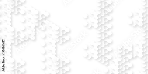 Abstract background with hexagons honeycomb technology texture. Hexagonal shape structure light seamless geometric background. Surface polygon pattern with digital hexagon and futuristic business.