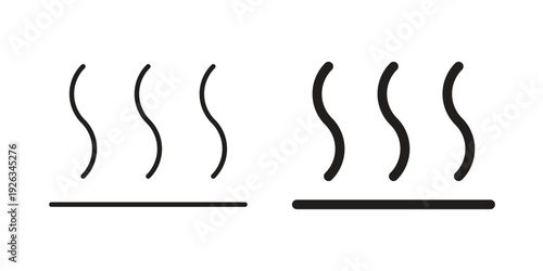 Heat icons with different styles. Vector logo illustration simple design.