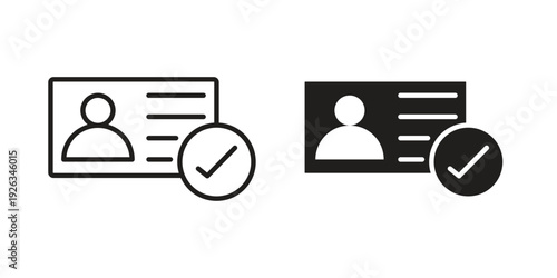 KYC icons with different styles. Vector logo illustration simple design.