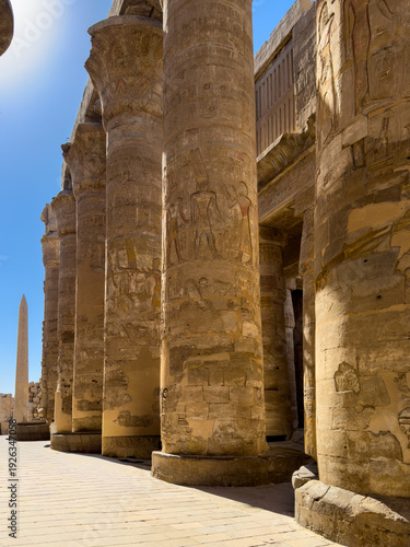 Säulen Karnak-Tempel, Luxor, Ägypten
