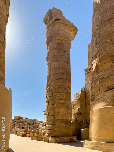Säulen Karnak-Tempel, Luxor, Ägypten
