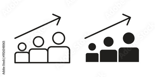 Personal development icons with different styles. Vector logo illustration simple design.